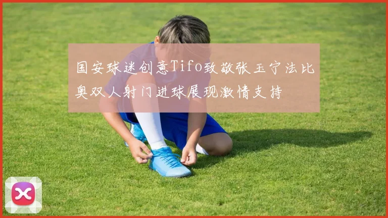 国安球迷创意Tifo致敬张玉宁法比奥双人射门进球展现激情支持